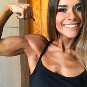 Teen muscle girl Fitness girl Beatriz